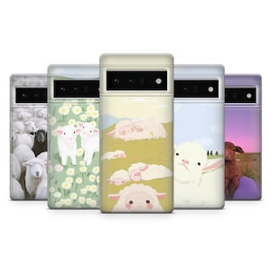 Sheep Phone Case Kawaii Kid Funny Animal Cover for Google Pixel 10, 10Pro, 9, 9Pro, 8, 7Pro, 6, Samsung S25, S24, S23, A16, A35, iPhone 16e