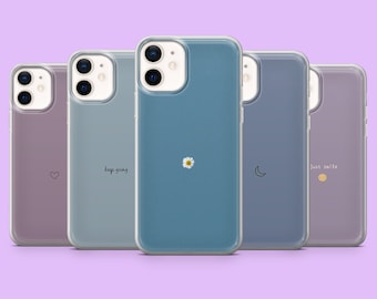 Sött minimalistiskt telefonskal enkelt estetiskt vårblommorfodral för iPhone 17, 16, 15, 14, 13, Samsung S26, S25, S24, A17, A56, Pixel 10Pro