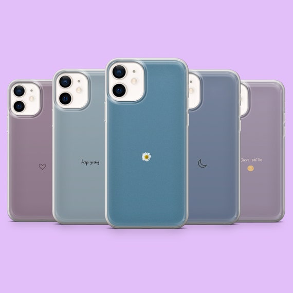 Cute Minimalist Phone Case Simple Aesthetic Spring Flowers Cover for iPhone 17, 16, 15, 14, 13, Samsung S26, S25, S24, A17, A56, Pixel 10Pro