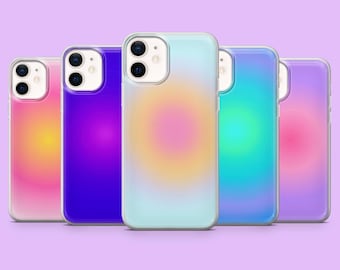 Spiritual Aura Phone Case Harmony Colors Cover for iPhone 17, 17Pro, 16Pro, 15, 14, 13, 12, Samsung S26Ultra, S25Fe, A17, A16, A56, Pixel 10