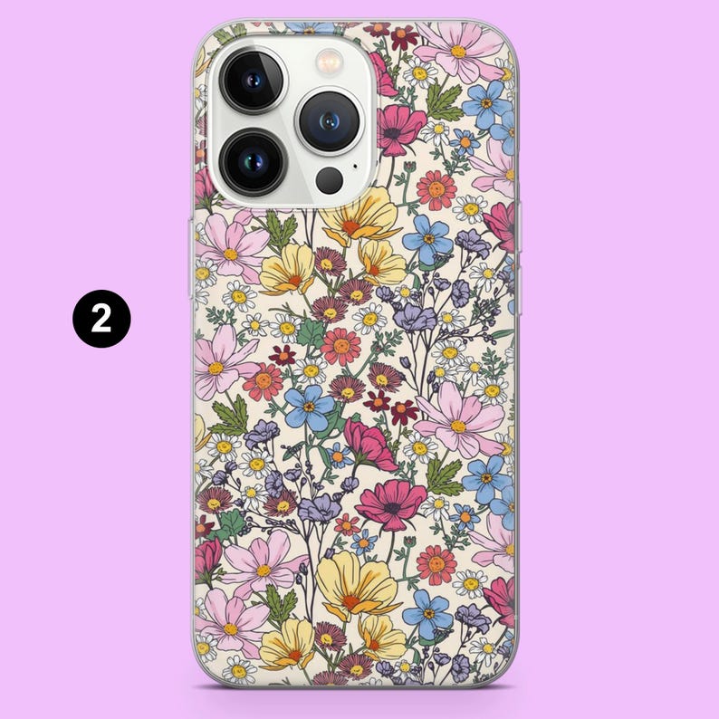 Cell Phone Case Spring Wildflower Phone Case Cute Spring Simple Floral Cover for iPhone 17 ...