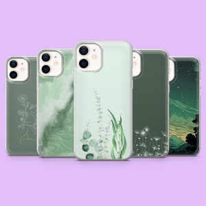 Minimalistische Handyhülle in Mint Grün, für iPhone 16e, 16Pro, 15, 14, 13, 12, Samsung S25, S24, S23, S22, A16, A55, A25, Pixel 9, 8