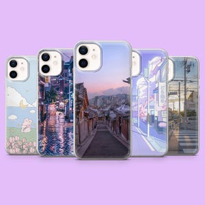 Korean Phone Case Aesthetic Seoul Cover for iPhone 17Pro, 17, 16, 16Pro, 15, 14, 13, Samsung S25, S24Fe, S23, A16, A56, Pixel 10Pro, 10, 9A
