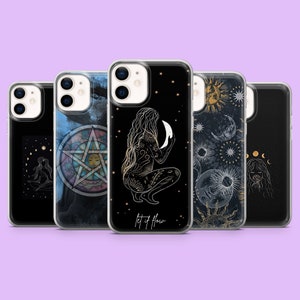 Witchcraft Phone Case Wicca Occult Witchy Pagan Cover for iPhone 16e, 15, 14, 13, 12, Samsung S25, S24, S23, S22, A16, A56, A25, Pixel 9, 8A