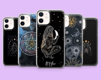 Witchcraft Phone Case Wicca Occult Witchy Pagan Cover for iPhone 17Pro, 17, 16, 15, 14, 13, 12, Samsung S25, S24Fe, S23, A16, A56, Pixel 10
