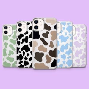 Kuh Print Tier Muster Western Farm Cover für iPhone 16Pro, 15, 14, 13, 12,Samsung S25, S24FE, S23FE, S22, A16, A55, A25, Pixel 9