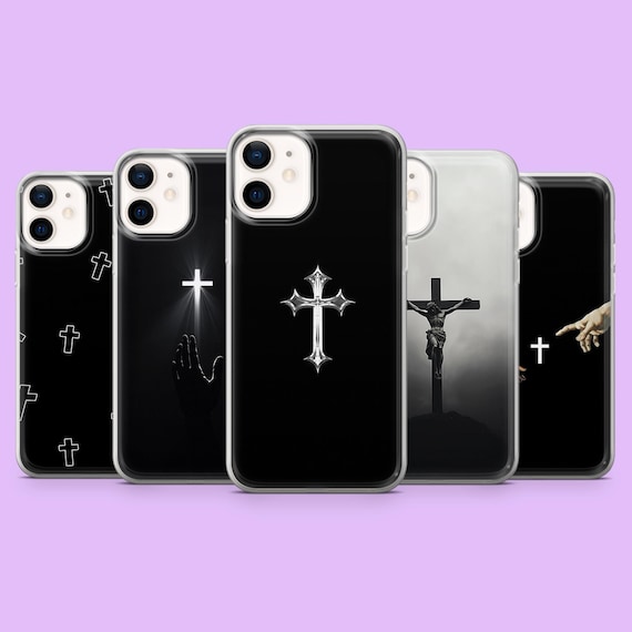 Cross Phone Case Faith God Jesus Cover for iPhone 17e, 17Pro, 16Pro, 15, 14, 13, 12, Samsung S26, S25, A16, A56, Pixel 10Pro, 9A, 8A, 7