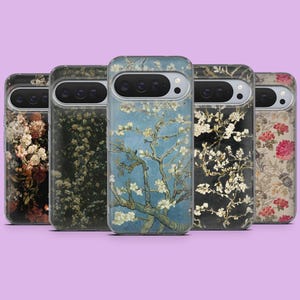 Botanical Phone Case Floral Flower Pattern Cover for Google Pixel 11, 10Pro XL, 9A, 9, 8A, 7, 6A, Samsung S26, S25, S24, S23, A16, iPhone 17