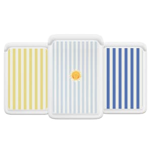 Carteira MagSafe Resort Stripe com estampa de verão e porta-cartões magnético compatível com iPhone 16, 16Pro, 15, 15Pro, 14, 13, 13Pro, 12 – ajuste seguro