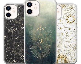 Witch Phone Case Gothic Tarot Cover for iPhone 17, 17Air, 16Pro, 15, 14, 13, 12, Samsung S25, S24, S23, A16, A56, Pixel 10Pro, 9A, 8A, 7A, 6