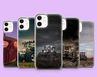 Tractor Phone Case Farm Fields Agriculture Cover for iPhone 17, 17Pro, 16, 15, 14, 13, 12, Samsung S26, S25Ultra, A56, A17, A16, Pixel 10Pro