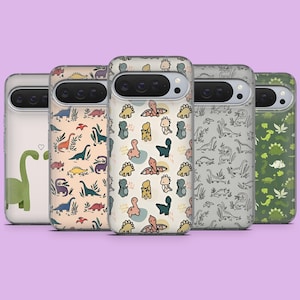 Funda para teléfono con diseño de dinosaurio rugiente, ideal para Google Pixel 10, 10Pro XL, 9A, 9, 9Pro, 8, 7, 6A, Samsung S25, S24, S23, A16 y iPhone 17.