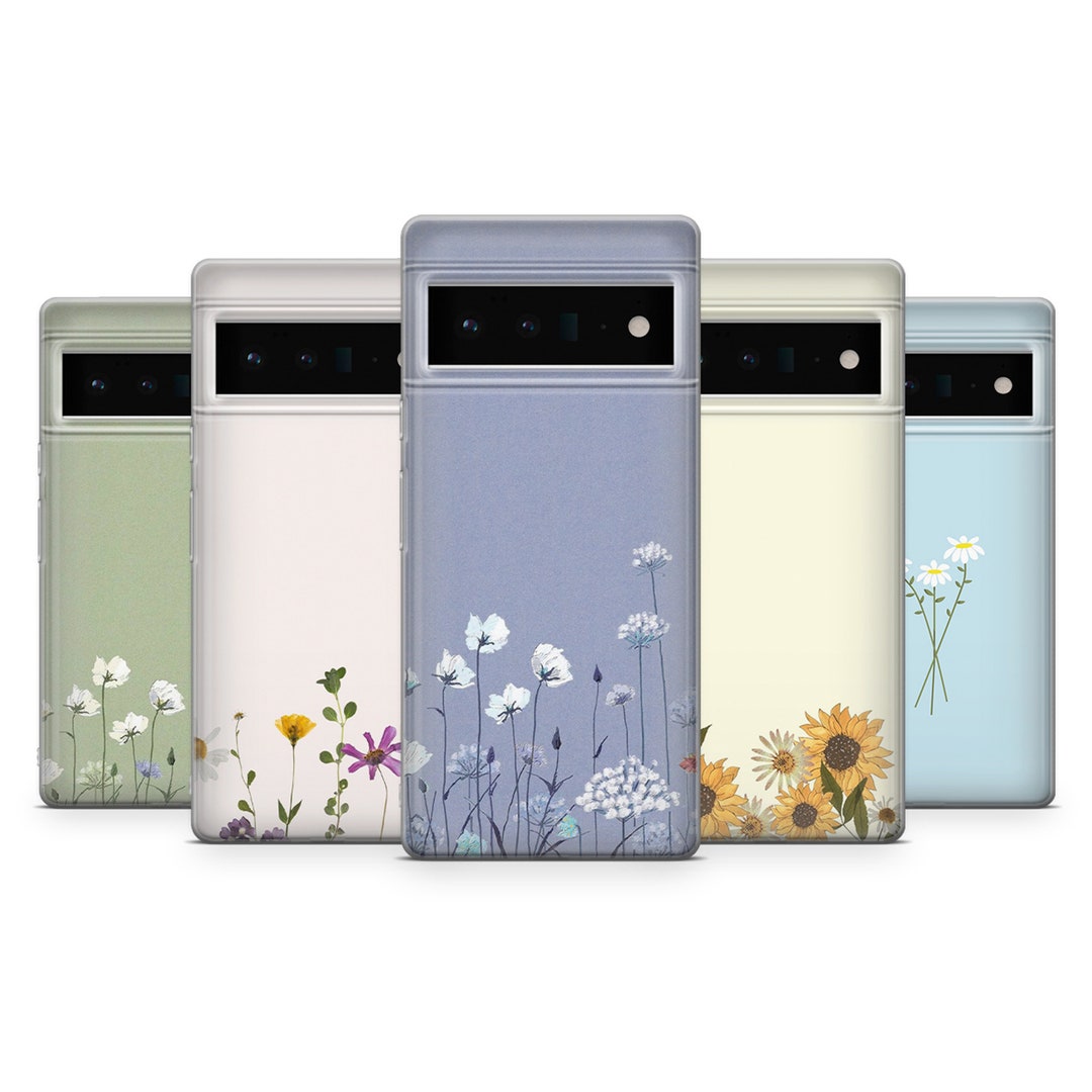 Cell Phone Case Spring Floral Aesthetic Phone Case Spring Flowers Cute Minimalist Cover for ...