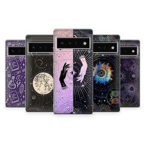 Witchy Handyhülle Tarot Karte Pagan Wicca für Google Pixel 9, 9 Pro, 8A, 7 Pro, 6A, Samsung Galaxy S25, S24, S23Fe, A25, A55, iPhone 16