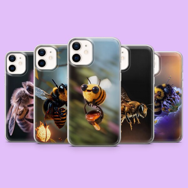 Hummel Handyhülle Honey Bee Save The Bees Cover für iPhone 15, 14, 13, 12, 11, Samsung S24Ultra, S23FE, S22, A15, A54, A25, A14, Pixel 8A