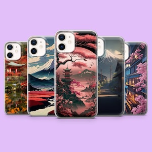 Coque japonaise Tokyo Japon pour iPhone 16 Pro, 15Pro, 14, 13, 12, Samsung S25Ultra, S24, S23, S22, A16, A55, A25, Pixel 9 Pro, 8A