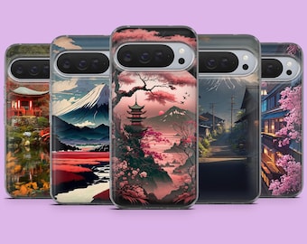 Funda para teléfono de Tokio, Japón, diseño japonés, compatible con Google Pixel 10A, 10Pro, 10Pro XL, 9Pro, 9A, 9, 8A, 7, 6A, Samsung S26, S25Fe, S24, A56 y iPhone 17.