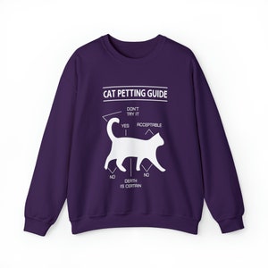 トップス ouida cat person sweat L Cat Person Crew Neck Sweatshirt - Etsy