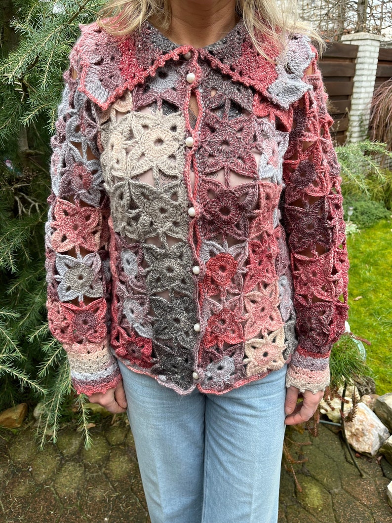 ADORA Fringe Hem Crochet Vest Cardigan main image 0