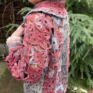 ADORA Fringe Hem Crochet Vest Cardigan main image 1