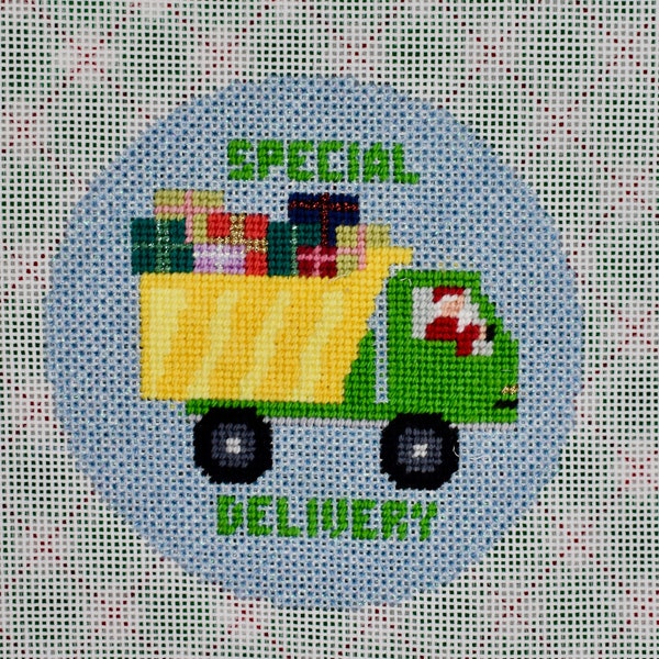 Dump Truck Needlepoint E-Pattern