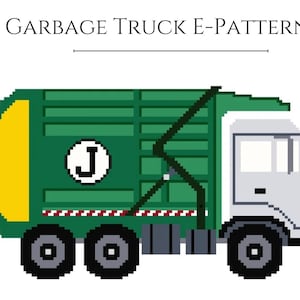 Garbage Truck Needlepoint E-Pattern