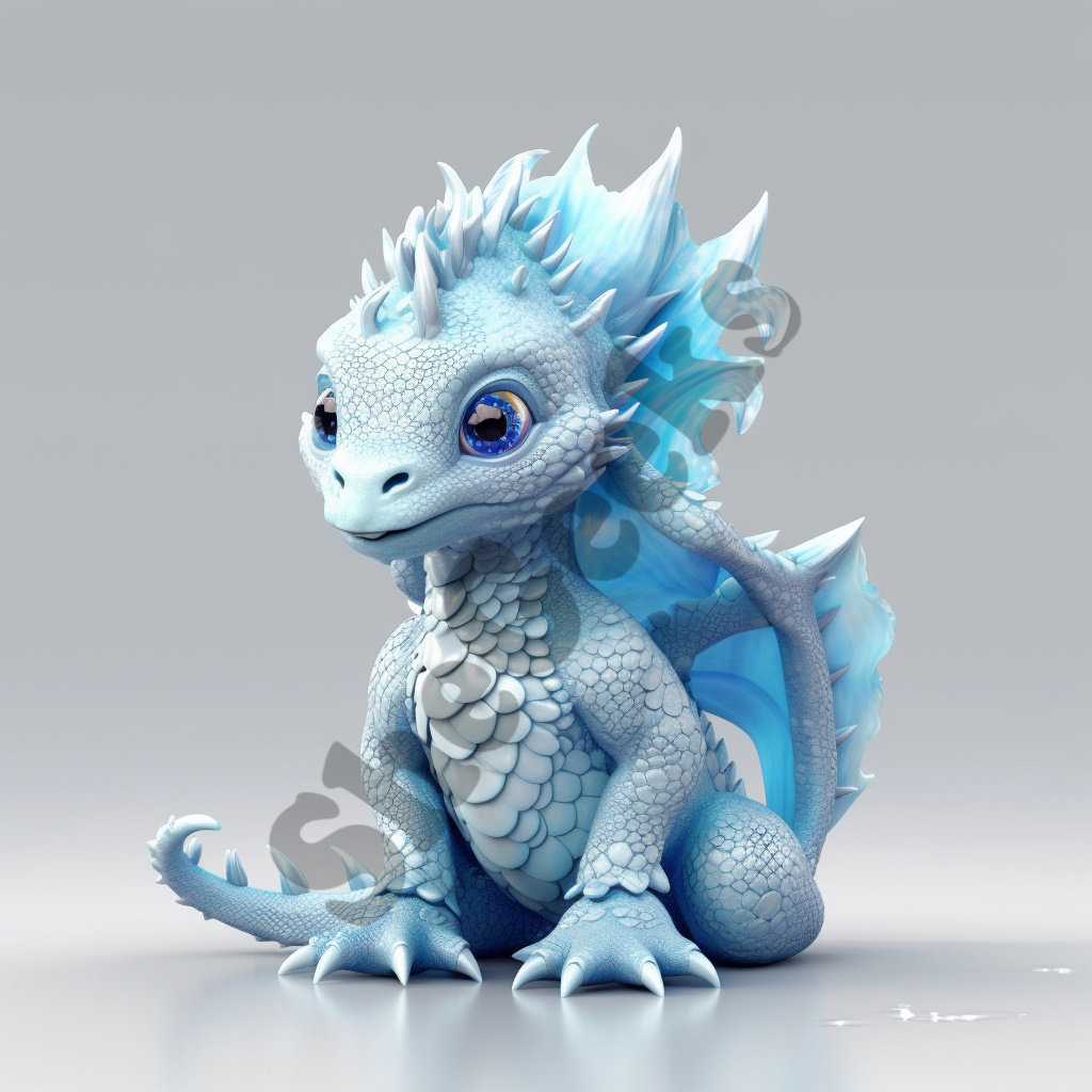 Bébé dragon de glace