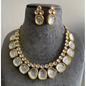 Choker indiano Kundan, gioielli indiani, gioielli di Bollywood, gioielli pakistani, collana di nozze indiana, girocollo da sposa, collana Kundan, girocollo