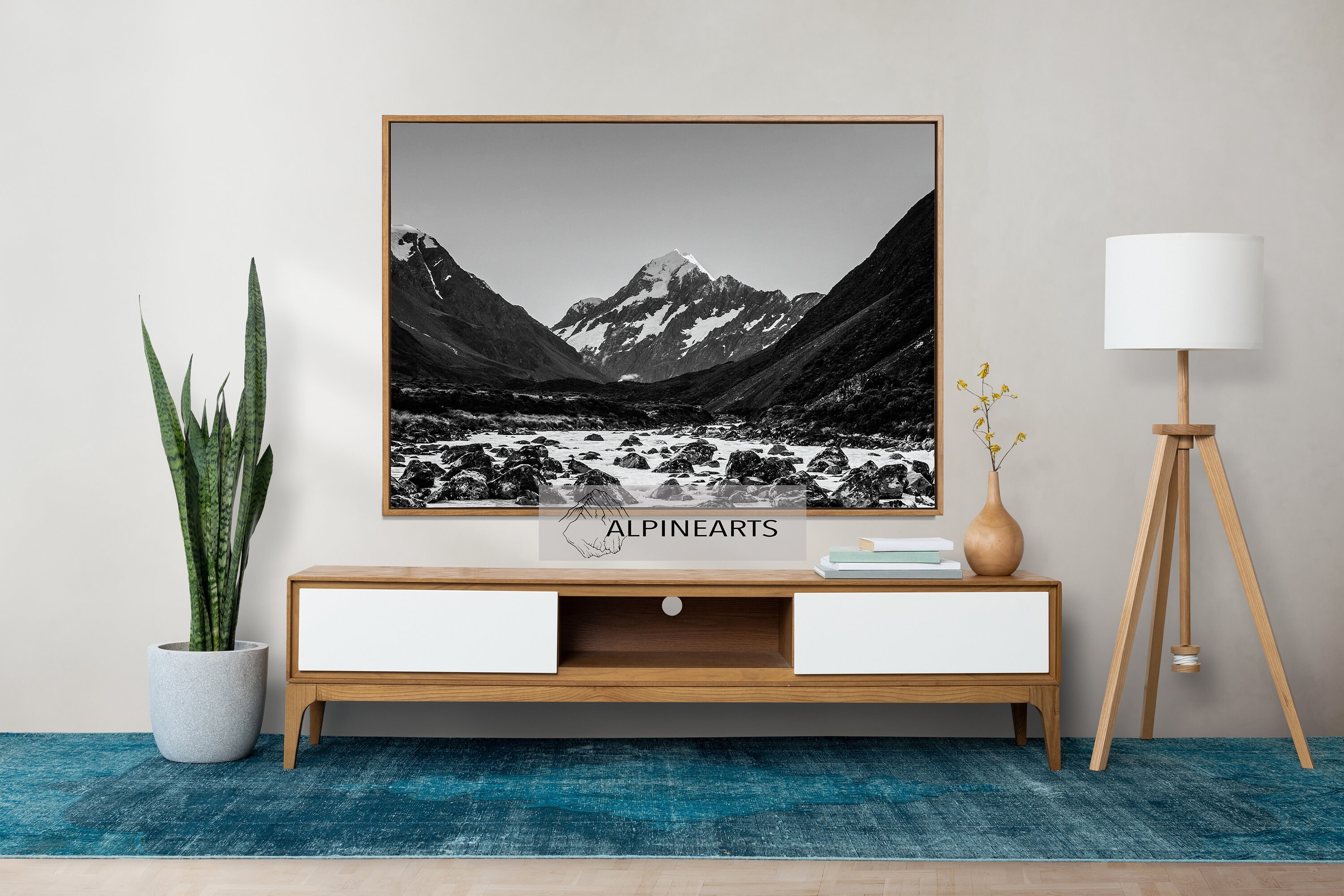 Samsung the Frame TV Art File 4k Photo Mt Cook New Zealand JPEG Digital