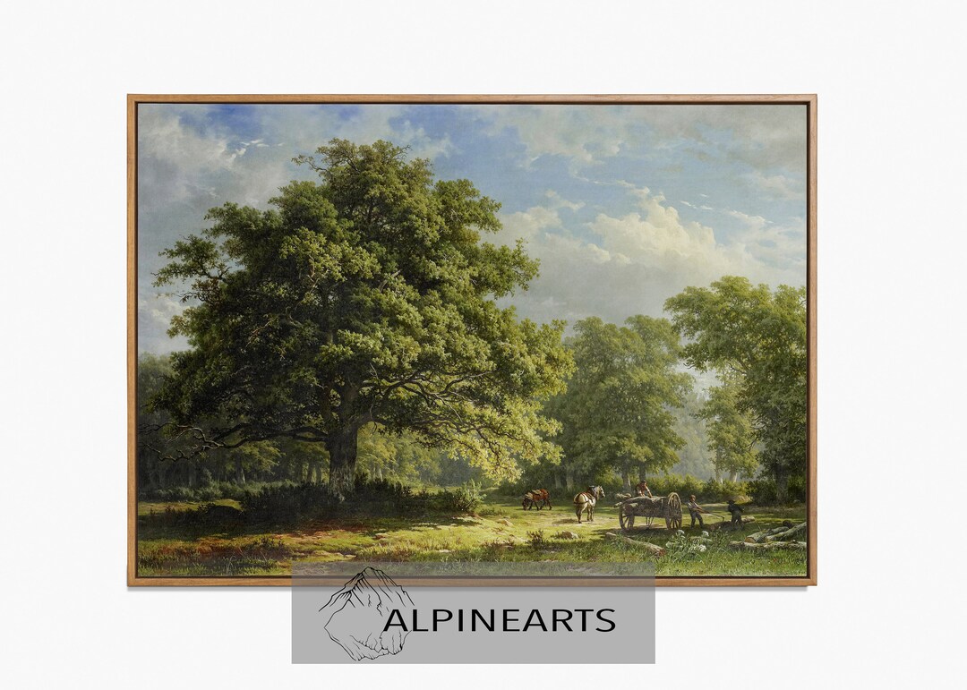 Samsung the Frame TV Vintage Wall Art Bentheim Forest Digital