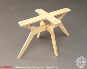 Digital CNC File: UTTIR Coffee Table Base | Living Room Furniture | Table Legs Cnc Plan (Customizable)