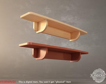 FORIE Wall Shelf | Digital item | Customizable | Shelf | Bookshelf