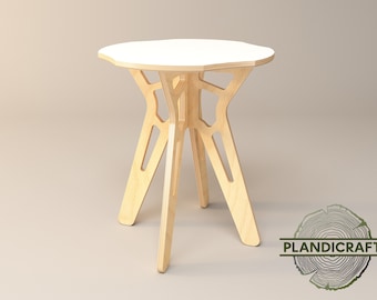 YONCA2 Coffee Table | Digital Item not physical item |  Side Table | Customizable | Living Room | CNC File | Dxf - Dwg - STL File