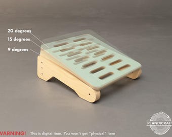 Digital CNC File: FTIE Adjustable Footrest | Ergonomic Desk Leg Support (Customizable) (Not physical item)