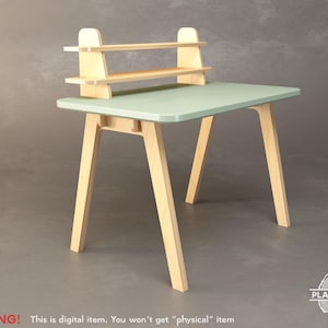 STORIE Desk | Customizable | Digital Item | Office Table | Home Desk | CNC File | Dxf - Dwg - STL File