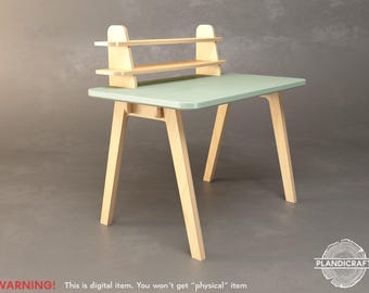 STORIE Desk CNC File |  Office Desk (Digital Item)(customizable)