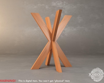 EKS CNC Table Base File: Designed For Natural Wood (Digital Item)(customizable)