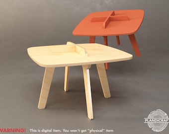COMPI Coffee Table | Digital Item | Customizable | Living Room | CNC File | Dxf - Dwg - STL File