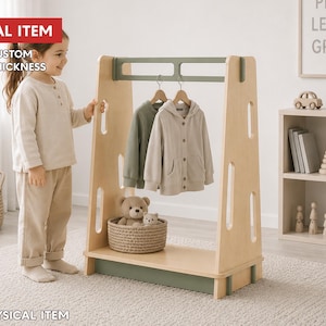 Digital CNC File: WOWO Kids Clothes Rack | Montessori Inspired | Flatpack (Customizable)