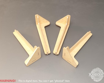 ANCHOR Table Legs CNC File: Table Trestle Design (Digital Item) (Customizable)