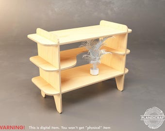 GARDNE Shelves | Customizable | Digital File| Open Shelves | Bookcase - Bookshelves - Modern Shelves - TV Stand