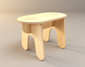 CANDY Bench | Digital Item | Customizable | Entryway | CNC File | Dxf - Dwg - STL File