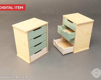 Digital CNC File: DUDU Drawer  (Customizable)