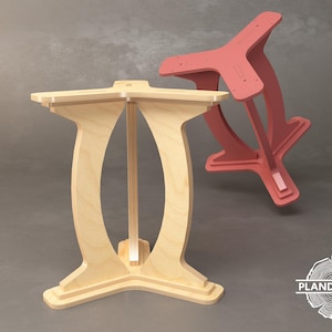 OLLI Round Table Base | Digital Item | Dinner Table | Customizable | Living Room | CNC File | Dxf - Dwg - STL File