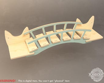 Digital CNC File: BIRBIR Cat Wall Bridge | Plywood Pet Furniture (Customizable)