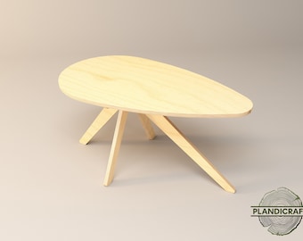 EGY Coffee Table | Customizable | Digital Item | Living Room | CNC File | Dxf - Dwg - STL File