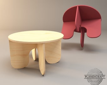 CANDY Coffee Table | Customizable | Living Room | CNC File | Dxf - Dwg - STL File