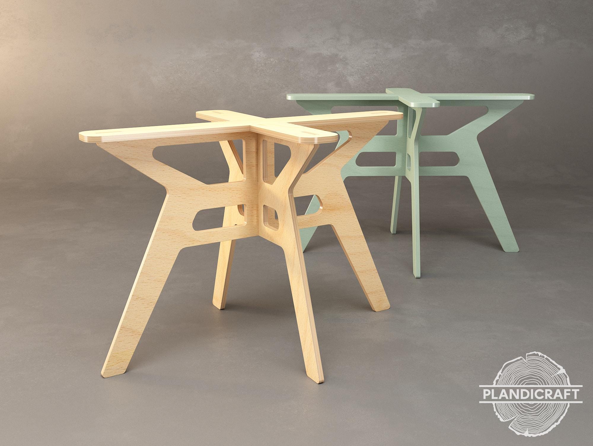 NOST-G CNC Plywood Table Base: (digital Item) (customizable) - Etsy