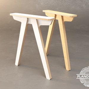 KU Mid-Century Plywood Table Legs: CNC File (Digital Item) (customizable)