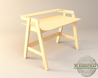 CEKKE Plywood Desk CNC File: Office Design (Digital Item) (customizable)